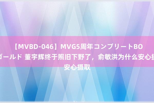 【MVBD-046】MVG5周年コンプリートBOX ゴールド 董宇辉终于照旧下野了，俞敏洪为什么安心摄取