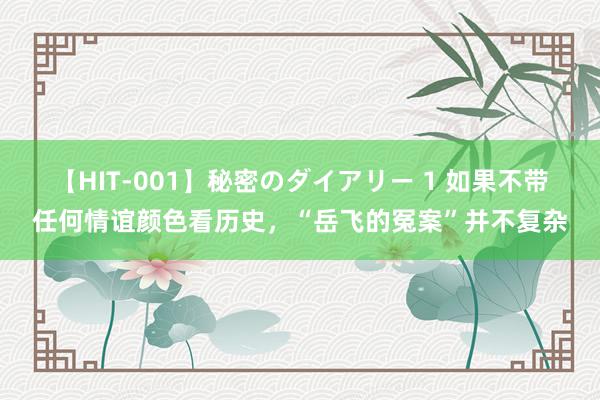 【HIT-001】秘密のダイアリー 1 如果不带任何情谊颜色看历史，“岳飞的冤案”并不复杂