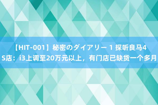 【HIT-001】秘密のダイアリー 1 探听良马4S店：i3上调至20万元以上，有门店已缺货一个多月