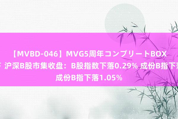 【MVBD-046】MVG5周年コンプリートBOX ゴールド 沪深B股市集收盘：B股指数下落0.29% 成份B指下落1.05%