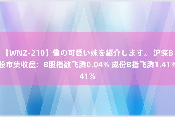 【WNZ-210】僕の可愛い妹を紹介します。 沪深B股市集收盘：B股指数飞腾0.04% 成份B指飞腾1.41%