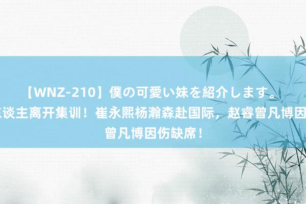 【WNZ-210】僕の可愛い妹を紹介します。 男篮2东谈主离开集训！崔永熙杨瀚森赴国际，赵睿曾凡博因伤缺席！