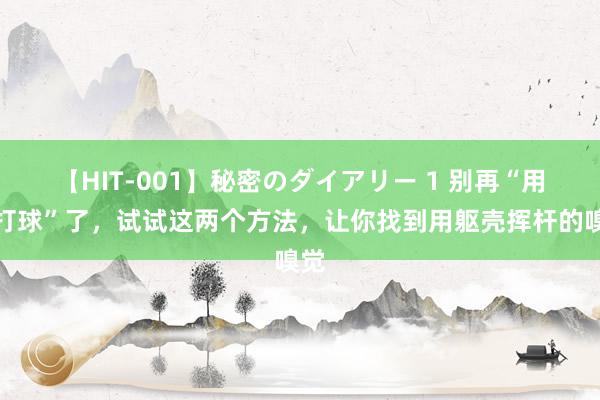 【HIT-001】秘密のダイアリー 1 别再“用手打球”了，试试这两个方法，让你找到用躯壳挥杆的嗅觉