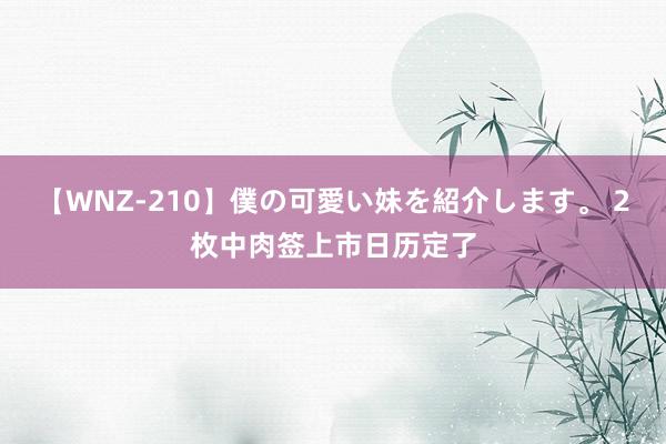 【WNZ-210】僕の可愛い妹を紹介します。 2枚中肉签上市日历定了