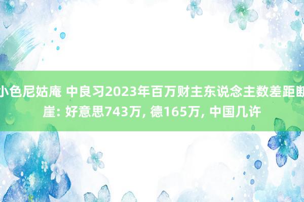 小色尼姑庵 中良习2023年百万财主东说念主数差距断崖: 好意思743万, 德165万, 中国几许