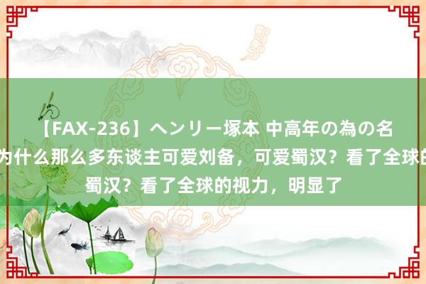 【FAX-236】ヘンリー塚本 中高年の為の名作裏ビデオ集 为什么那么多东谈主可爱刘备，可爱蜀汉？看了全球的视力，明显了