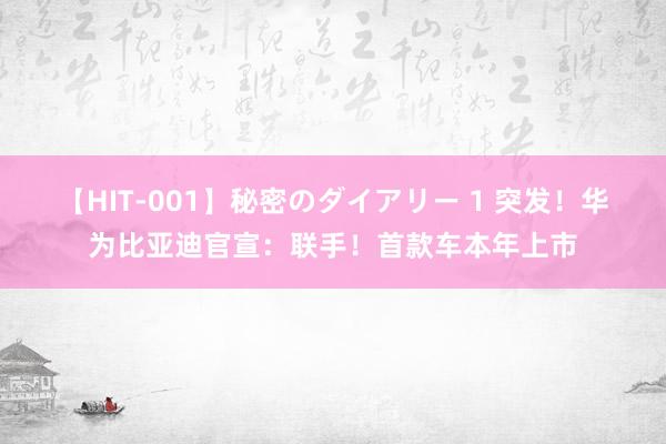 【HIT-001】秘密のダイアリー 1 突发！华为比亚迪官宣：联手！首款车本年上市